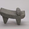 Black stone metate