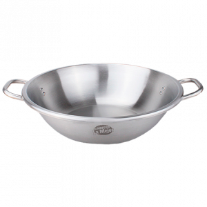 17" stainless steel wok